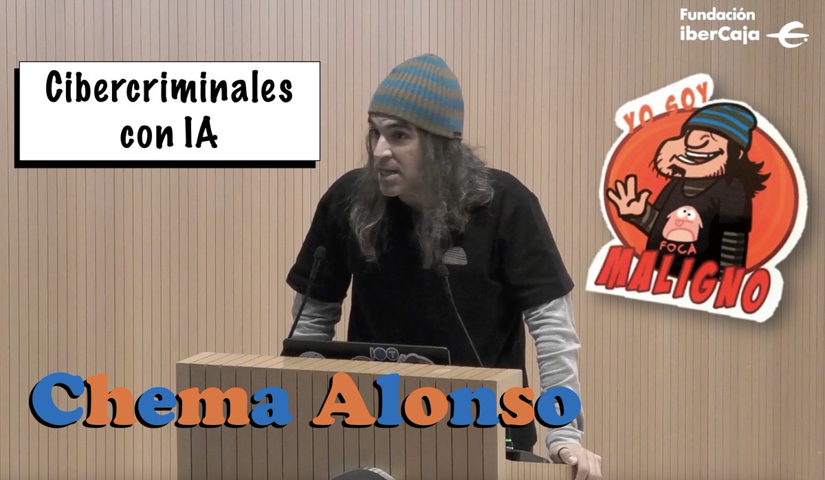 El lado del mal - Cibercriminales con Inteligencia Artificial: Una charla para estudiantes en la Zaragoza elladodelmal.com/2024/11/ciberc… #IA #GenAI #DeepFake #AI #charla