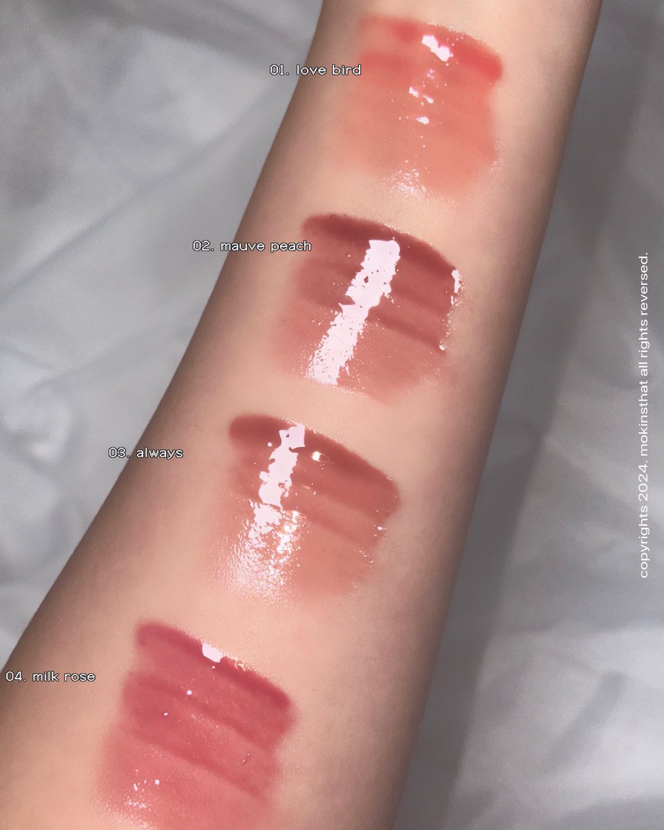 baboxshop's tweet photo. ˚。⋆୨୧˚ NEW&SALE #haming Glowy mood gloss ˚。⋆୨୧˚
⊹ มีให้เลือกทั้งหมด 4 สี
⊹ เหลือแท่งละ 440.- (ส่งฟรีems)
🛒 ปิดรับวันนี้ 19:00น. (เป็นสินค้าพรีกดเว็บ) https://t.co/yqiBAwHDdy