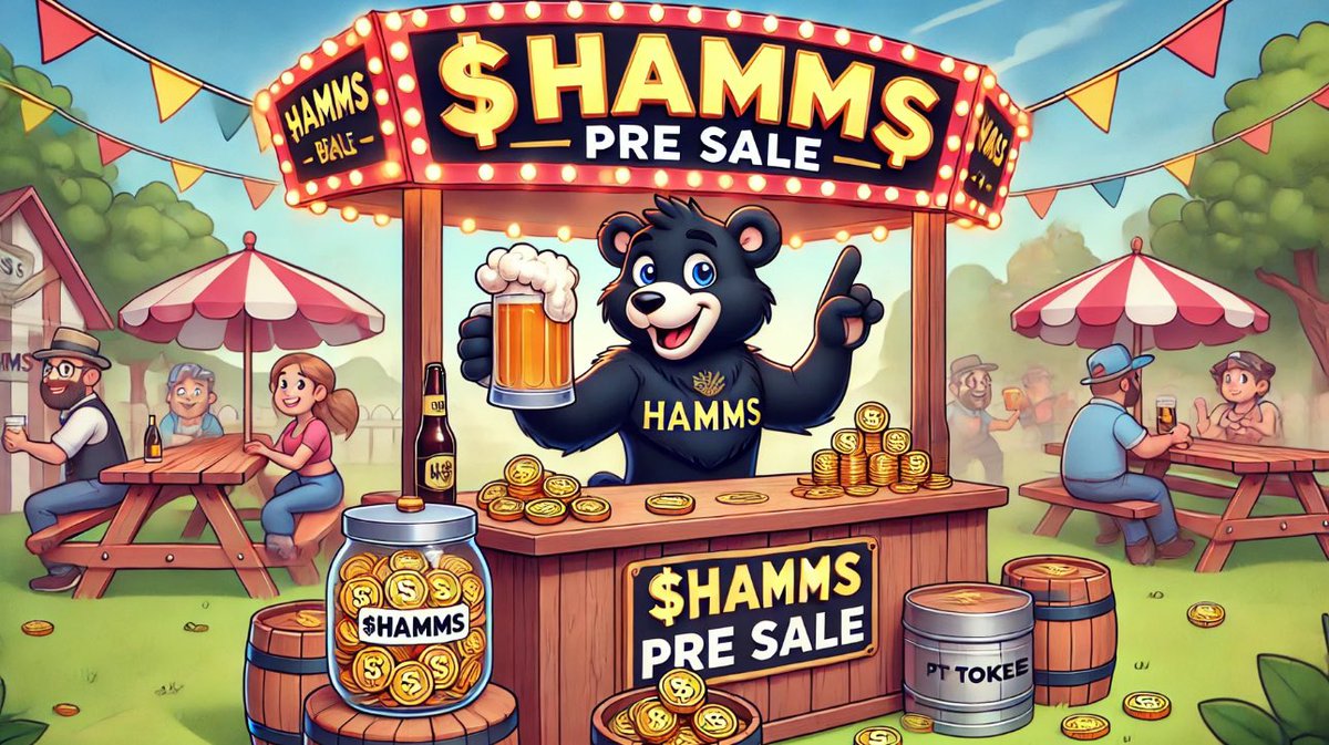 HammsBearSolana's tweet photo. 🚨✨💰$HAMMS PRE-SALE GOES LIVE IN 3 HOURS @  5:00AM EST🚨✨💰

50% OFF Launch Price for 48 hours only!
Don’t miss out on the golden prize & pack your bags before we send to the skies! 🚀
…
Link here: https://t.co/Kcfaksp9sP
…
$HAMMS #Hamms #HammsBeer #HammsBear #SolanaMeme #Memecoin #cryptopresale #presaletoken #gemhunter #gemhubting $sol #solana #memecoinsupercycle $doge $shib $pepe $floki #moodeng $pnut #1000xGem #giveaway #CryptoGiveaway