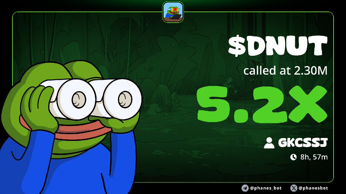 Goku_alphacalls's tweet image. $DNUT Hit 12M

Called in my private lounge @ 2.3M

5️⃣.2️⃣x from call ✅

2gsUPL86SZPaYVRpE8zxh7Mma94ihDkphseBDW2Fpump

#Dnut #Sol #Solana