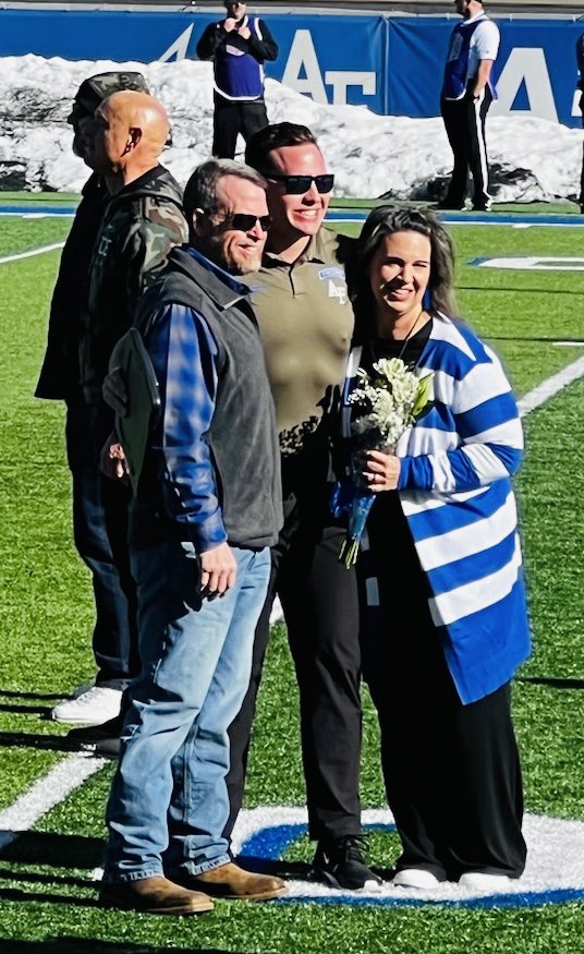 ashgor's tweet image. Last home game at Falcon Stadium…💙✈️🥹