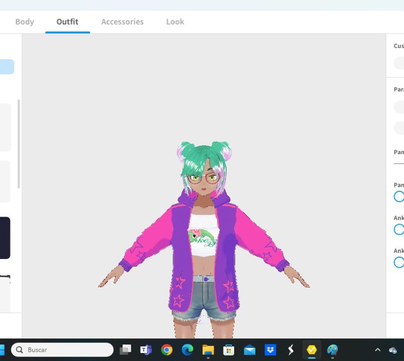 BadytheNight's tweet photo. Me esta gustando
Nuevo avance en el avatar #vroid de @FuelVT asta al dibujo de la blusa le estoy dando mi propio toque 😉👌 creo que el microfono y aretes los are en #bleender y #unity
#vtuber
#3d https://t.co/BJPiQ35eXY