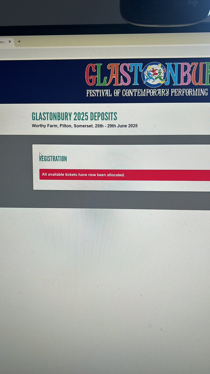 Emma_Welham1's tweet photo. A short story of false hope and heartbreak… put all our details in, clicked next and access denied :( #glastonburytickets #Glasto https://t.co/Tddqr3LV40
