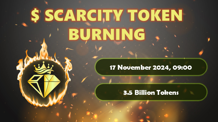 Scarcity_web3's tweet photo. Hello SCARCITY Community,

The SCARCITY team is excited to share an important update as we continue to lead innovation in decentralized social media.

In order to control token inflation and protect the rights of our community members, we have conducted a token burn.

[ Details of Token Burn ]

● Date and Time: 2024.11.17, 09:00 UTC
● Amount Burned: 3,500,000,000 SCARCITY
●  TXID: https://t.co/Jo8gz3Q2Gx

Looking ahead, the SCARCITY team is fully committed to our long-term vision, striving to build a valuable ecosystem for all token holders.

Thank you for your continued support!

Sincerely,
The SCARCITY Team