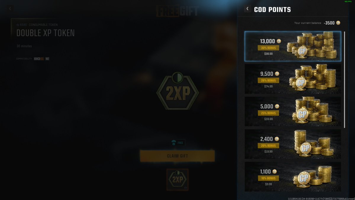 Bro hello?? They putting me into debt with cod points now lol