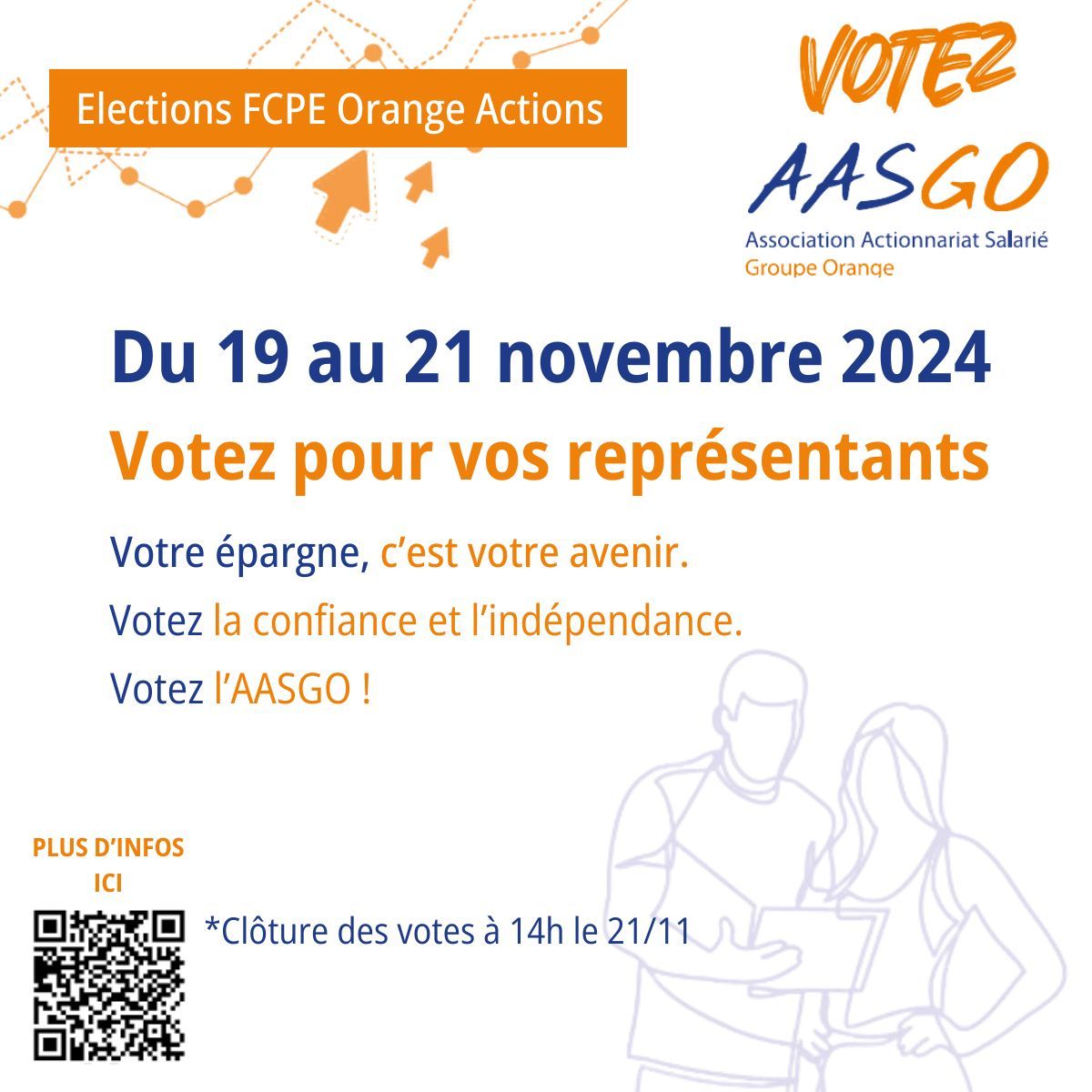 [ VOTRE VOTE ] A partir de mardi, il s'agit d'un moment clé. 
Votre vote compte, alors 𝗻𝗲 𝗹𝗮𝗶𝘀𝘀𝗲𝘇 𝗽𝗮𝘀 𝘃𝗼𝘁𝗿𝗲 𝗲́𝗽𝗮𝗿𝗴𝗻𝗲 𝘀𝗮𝗻𝘀 𝘀𝘂𝗿𝘃𝗲𝗶𝗹𝗹𝗮𝗻𝗰𝗲 ! 

Faites entendre votre voix.
Elisez les représentants capables de défendre votre épargne et vos droits