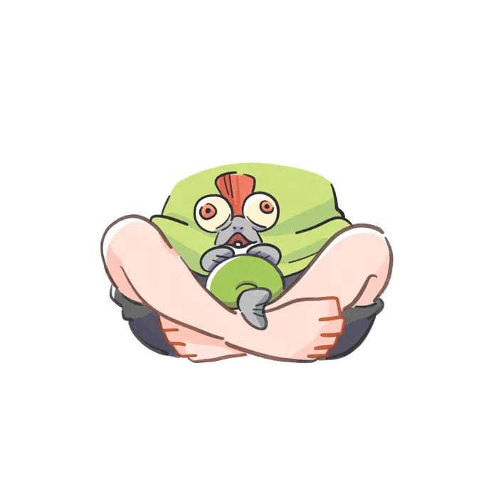 特等席でくつろぐフニ 