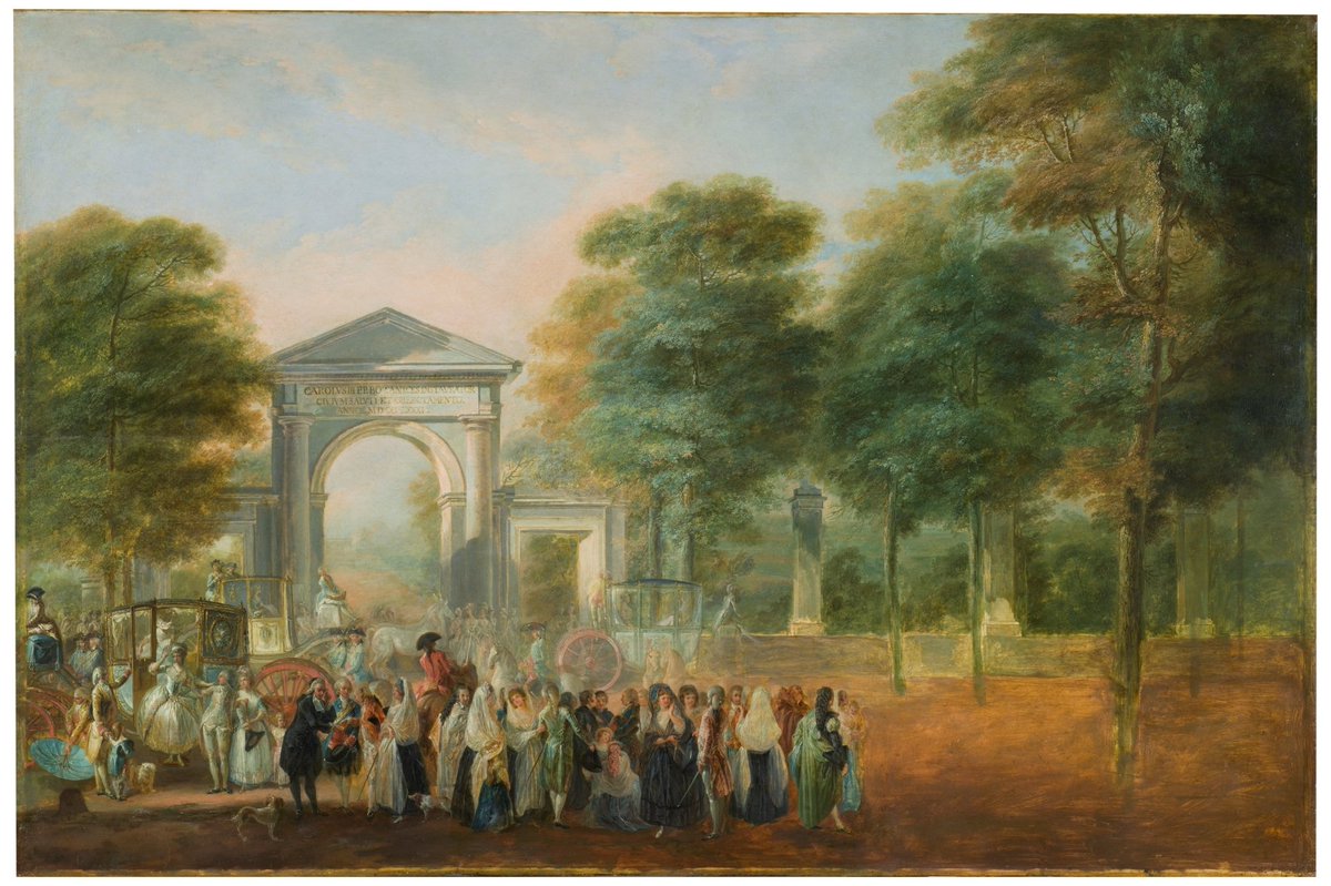 Acceso Real del Jardín Botánico de Madrid. Hoy vs 1799.