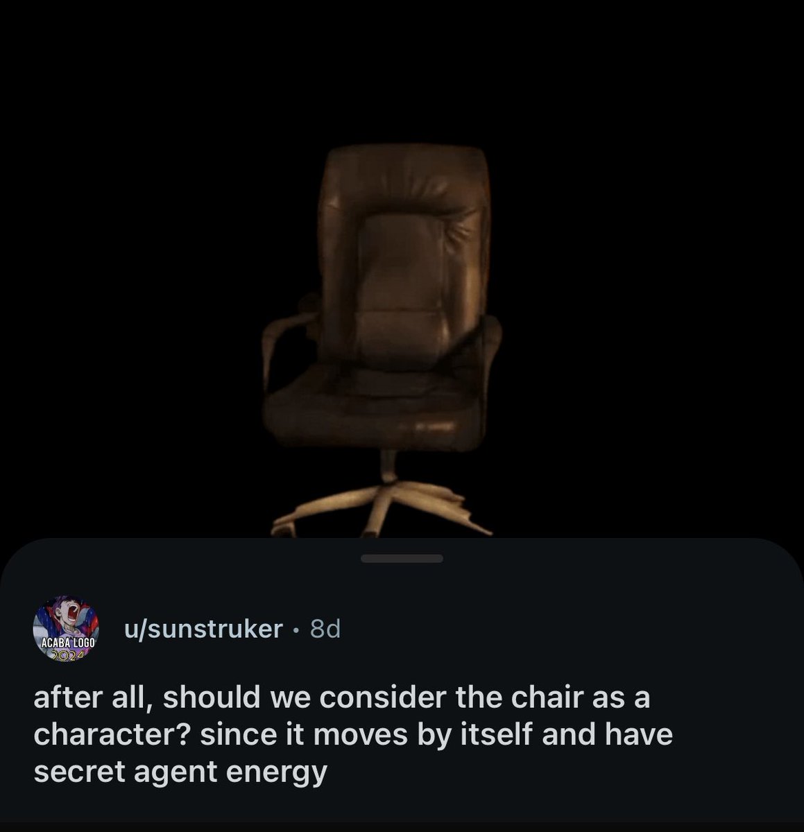 the market is wrong 

the $chair is right 

patient patrons will continue to thrive
