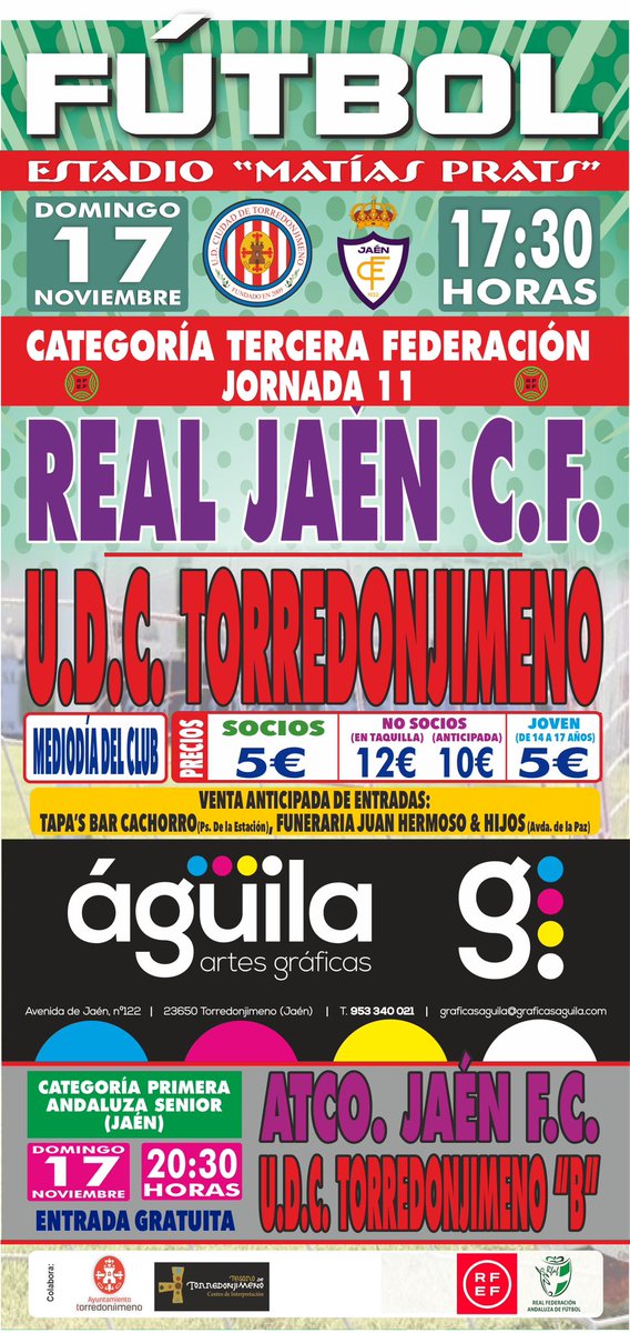 Día de derbi en el Matías Prats de Torredonjimeno. Vamossssss equipo 💪💪💪💪💪🟥⬜🟥⬜🟥