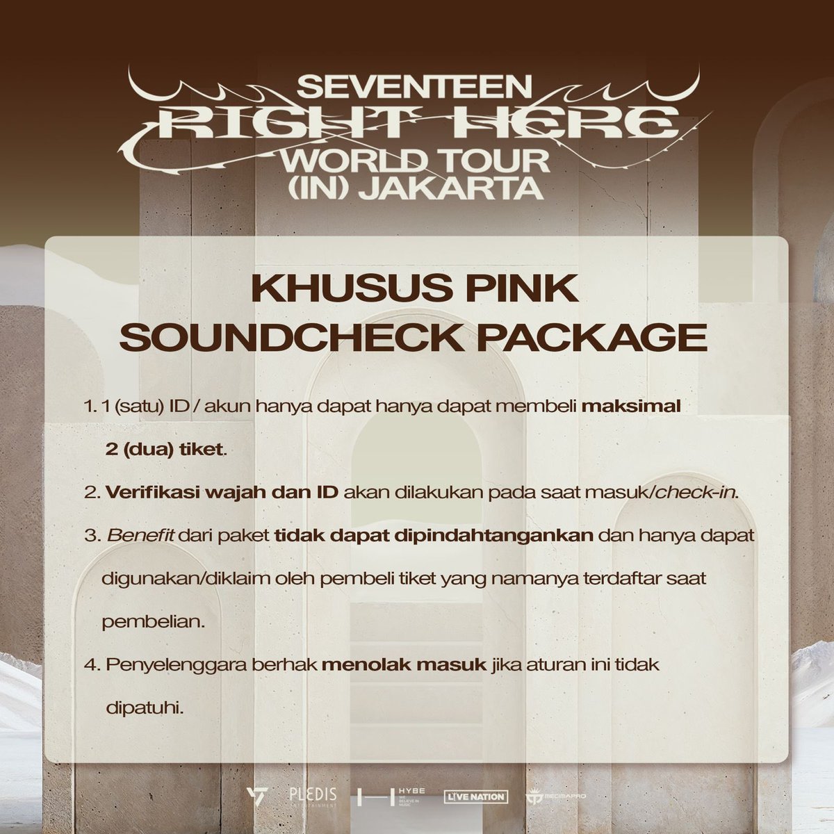 #SVT_RIGHT_HERE_IN_JAKARTA - FAQ for Show Day 2 (Feb 9). Please refer to the information on the page for more details. Thank you.
-
🔗: bit.ly/seventeenright…