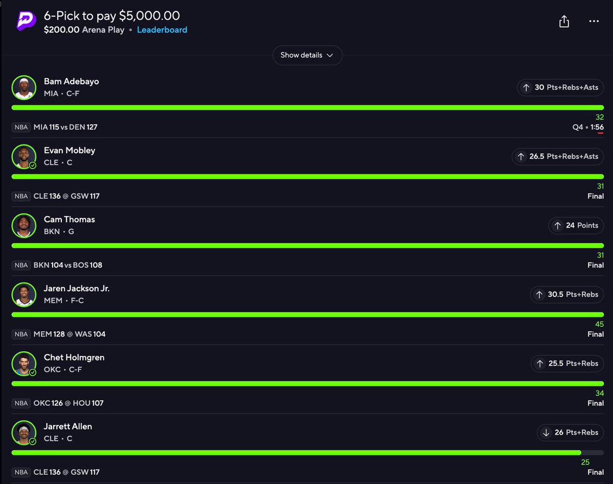 Join the Discord for ALL Plays 🥂

t.me/+02vVracyJsE5N…

#PrizePicks #prizepickslocks #Sleeper #SleeperPicks #PlayerProps #PlayerPropBets #sportsbet #sportsbettingtwitter #sportsbettingpicks 
#MLB #BaseBall #MLBBets #MLBPicks #fanduel #DraftKings #UFCMax #NBA #Twitterpicks
