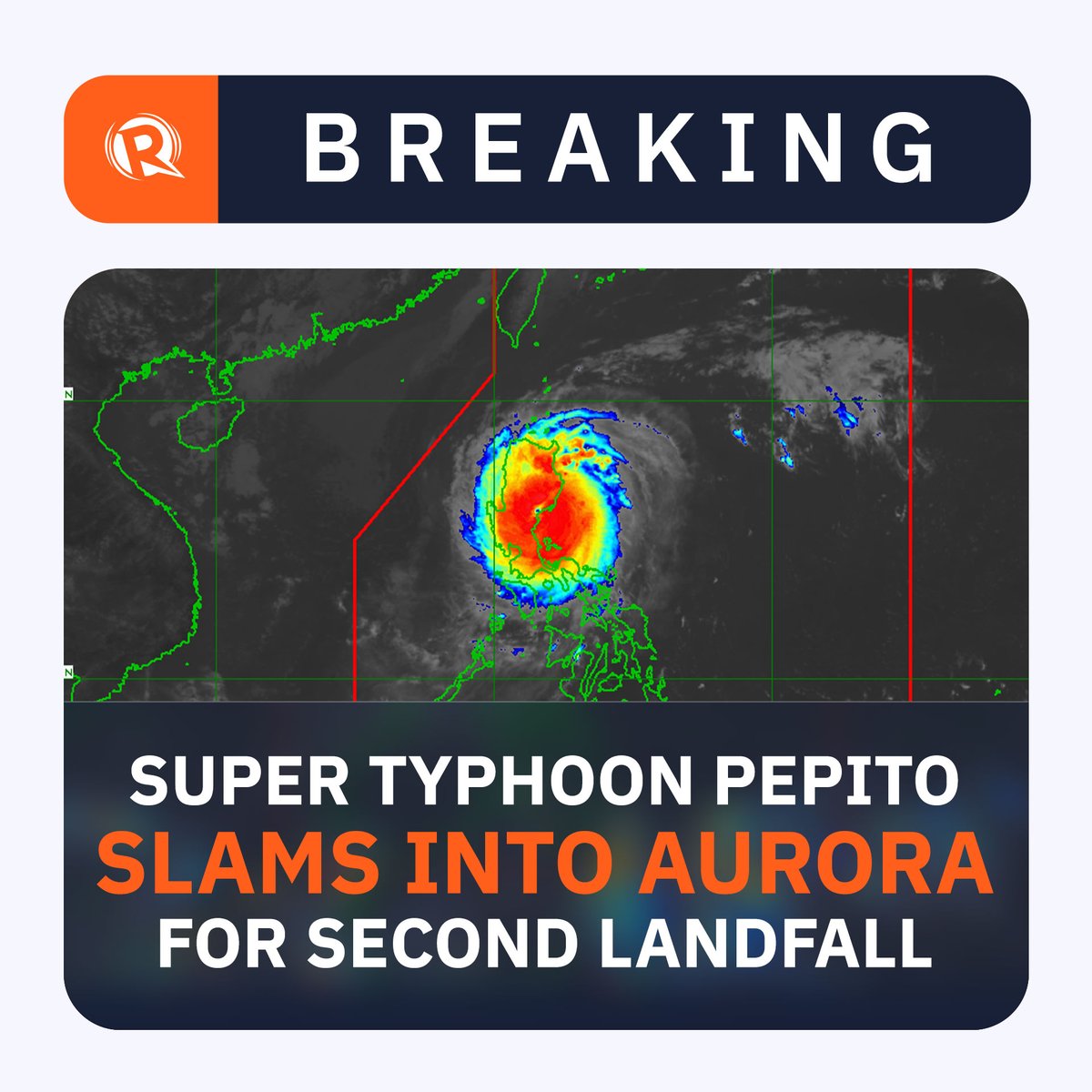 BREAKING: PAGASA says Super Typhoon Pepito (Man-yi) made its second ...