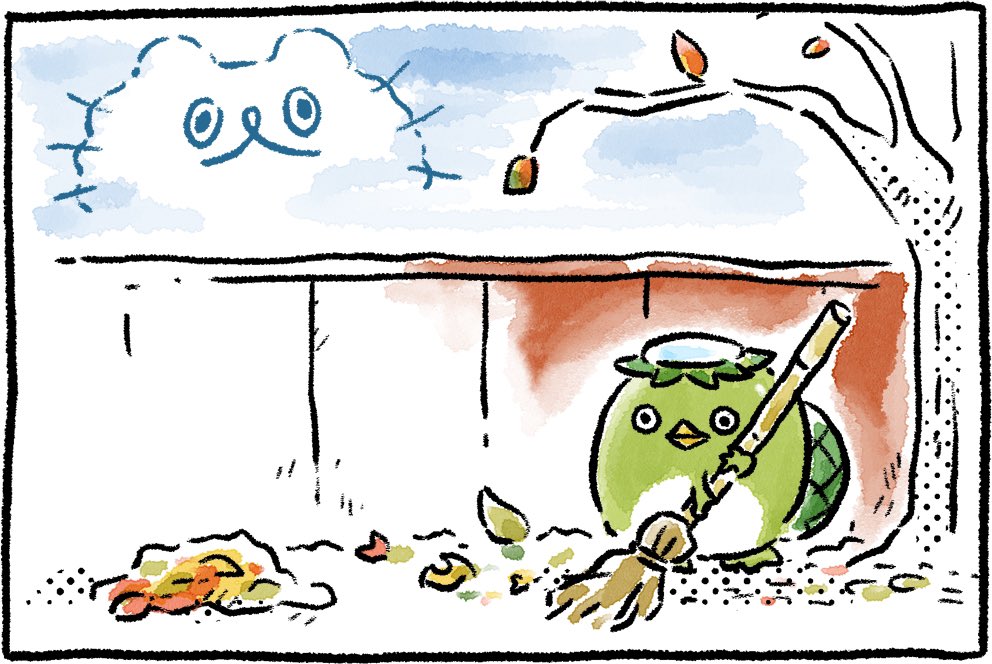 ふゆげ💨
#ねこのぶーちゃん4コマ 