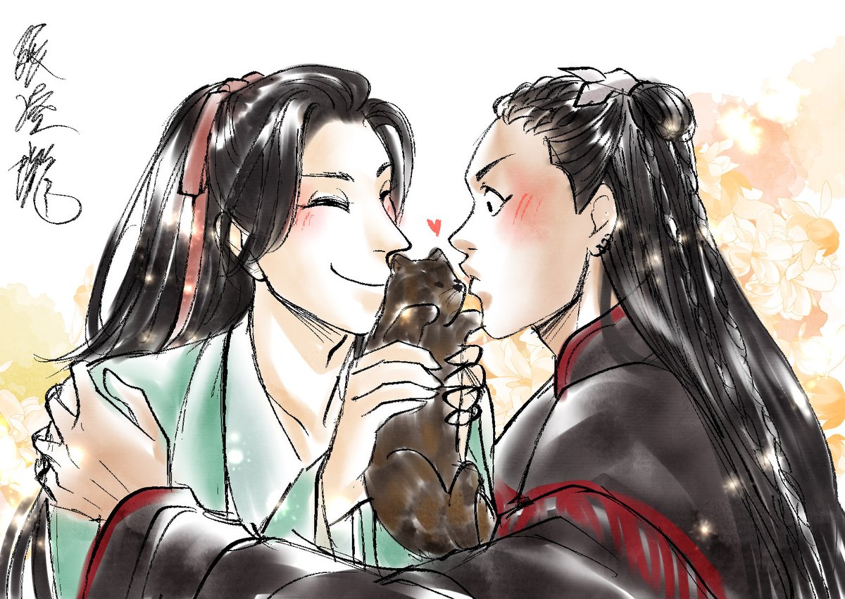 asteRiesling's tweet photo. Another xiyuan for
@Eghfeithrean for Danmei Gotcha for Gaza
@DanmeiAction ! It's Beiyuan's turn to play pranks. Also Sable is <3 #qiye #七爷 https://t.co/0r5DGN50Ex