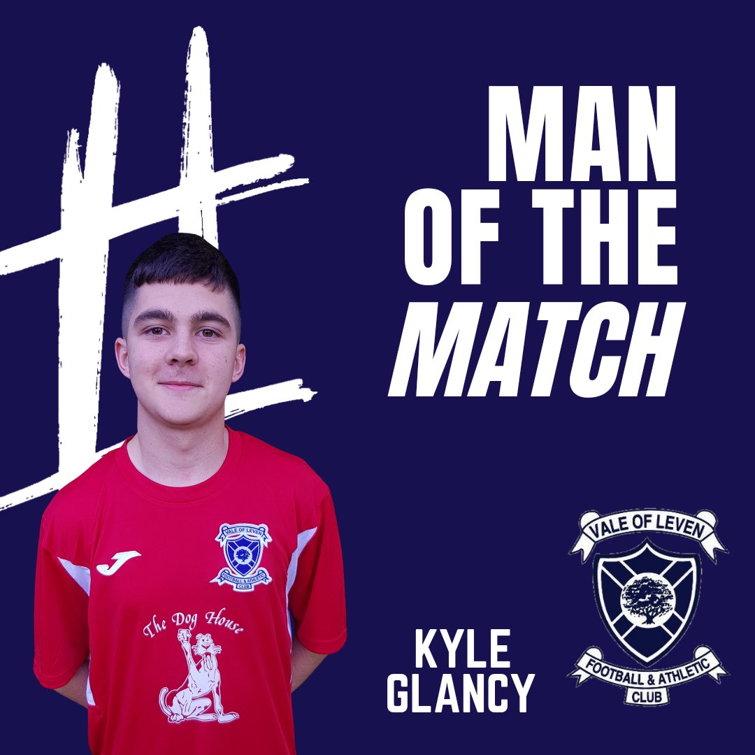 MAN OF THE MATCH 🏅 

Congratulations to Kyle Glancy who was MOTM vs Clydebank. 

Well done Kyle! 👏