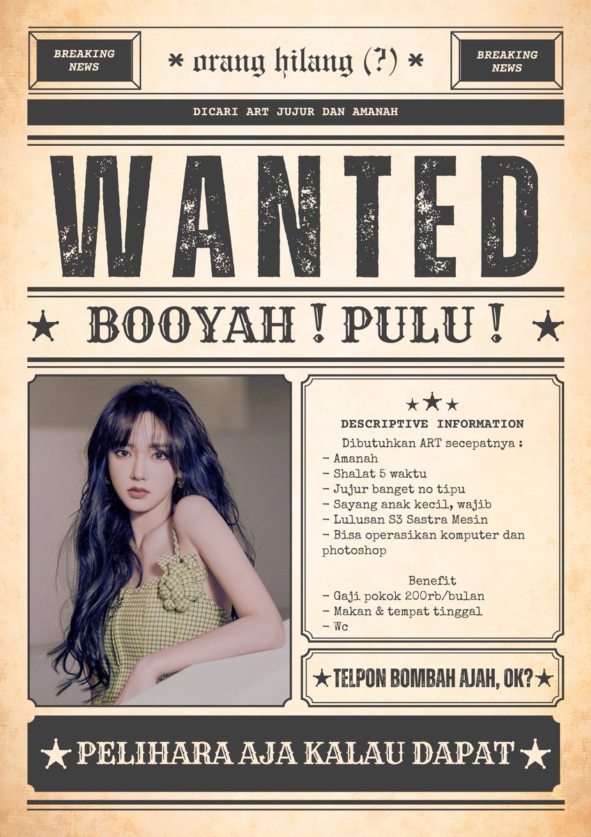 verutatjana's tweet photo. ️                       X DO YOUR MAGIC️                      

Bantu kami mencari teman yang hilang. Namanya, Booya. Terakhir dilihat main di wahana Istana Boneka Dofun dan tidak pernah keluar setelah itu 😩

Kita takut Booya diculik Labubu

Please, bantu RT ya teman-teman https://t.co/uD6BdR8ewo