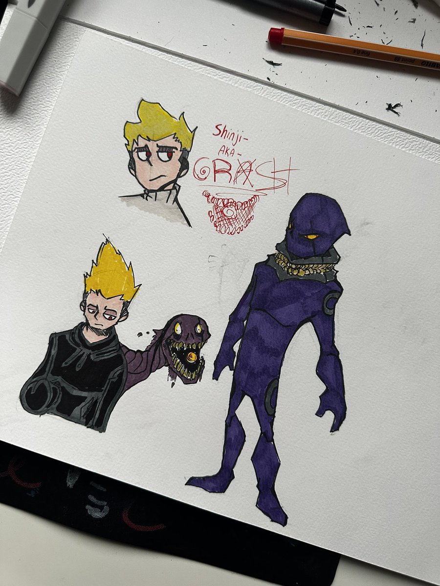 Antondraws46b's tweet photo. New symbiote idea! Introducing Crash! https://t.co/eJ3KSsAR8U