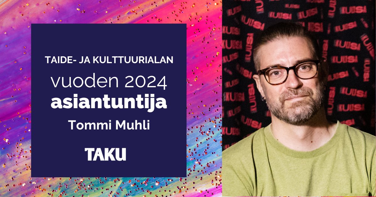 🥳Vuoden 2024 taide- ja kulttuurialan asiantuntija -palkinto kulttuurituottaja Tommi Muhlille inspiroivasta ja innovatiivisesta työstä Vihdin kunnassa! Onnittelut <a href="/MuhliMuhli/">Tommi Muhli</a> ! 👏👏👏

#taideala #kulttuuriala #TapahtumaAla
taku.fi/tyoelamapalkin…