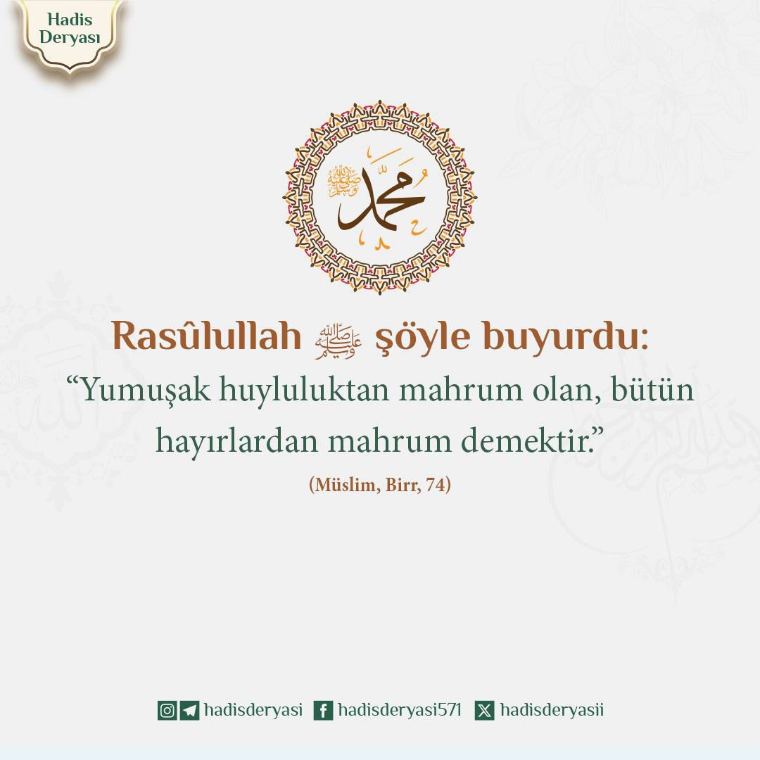 acikalinosman's tweet image. “Ya Ömer! bilmiyor musun, halîm (hilm sahibi, sabırlı, nazik, temkinli, tevekkülü, yumuşak huylu) insan nerdeyse peygamber olacaktı."

 Hadis-i Şerif (Taberânî)

#Halim #hilm #adap #edep #Ahlak #islam #HzMuhammed #Dua