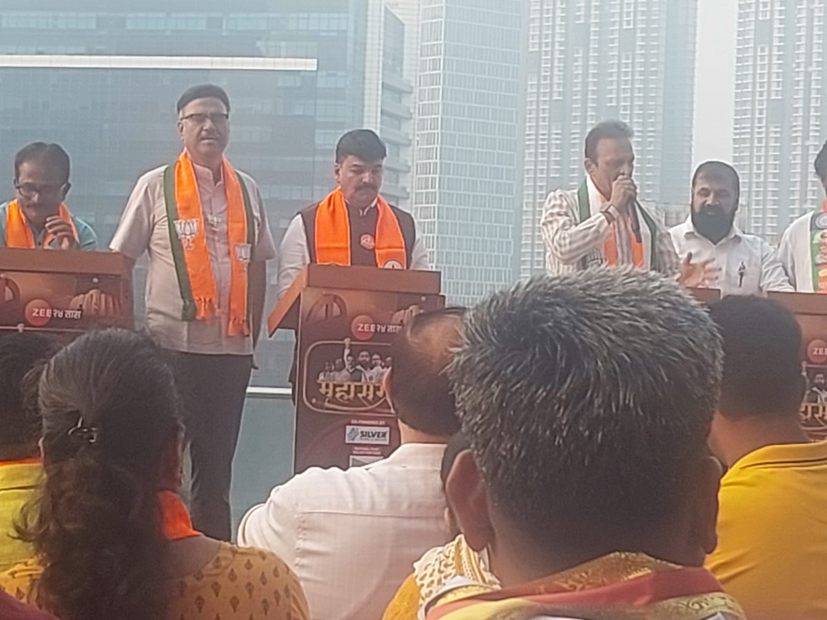 shewale_rahul's tweet image. विधानसभा निवडणुकीच्या निमित्ताने झी 24 तास वाहिनीने आयोजित केलेल्या महासंग्राम या कार्यक्रमात अन्य पक्षांच्या मान्यवरांसह सहभागी झालो.

#Shivsena #zee24taas #vidhansabhalaelection2024 #election2024 #rahulshewale 

@Shivsenaofc @CMOMaharashtra @mieknathshinde