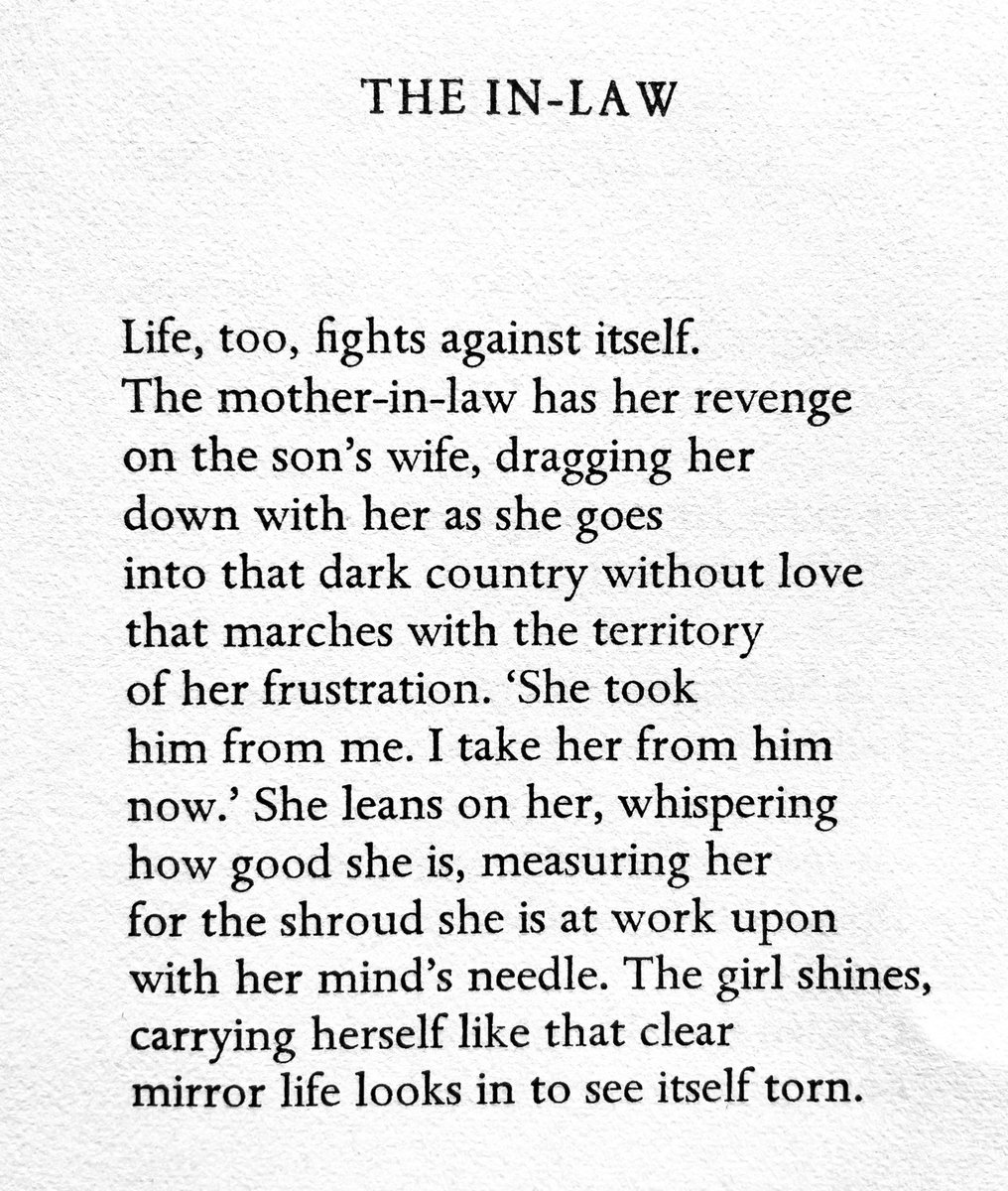 ‘The In-law’ - #RSThomas
(Laboratories of the Spirit, Macmillan)