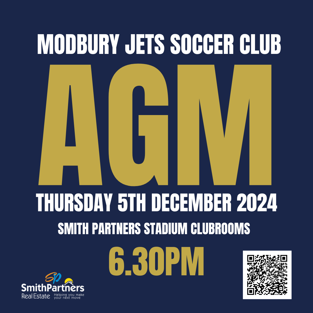 MODBURY SOCCER CLUB AGM
MSC will be holding their AGM
Thursday 5th December 2024 6.30pm

To nominate for a position on the committee for the 2025 season, please click on the link or scan the QR code in the post and complete the online form
zfrmz.com/K2yFXPZUrc0py8…