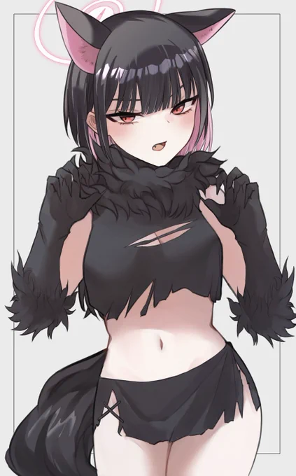 ハロウィン18日目なのでカズサ描きました #ブルアカ 