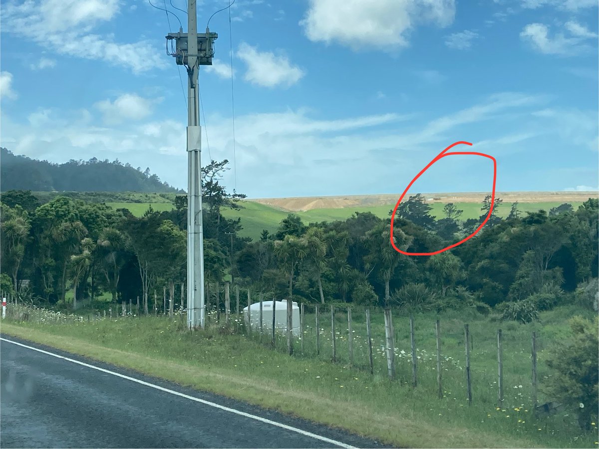 corowatchdog's tweet photo. This pic is of one of the vast toxic tailings dams at Waihi - if you zoom right in, there is a large water truck in the red circle!!! It’s a huge piles of tailings - the toxic slurry left after the gold is removed.
Imagine this looming over the ocean?! Oh, it does!!! https://t.co/7dWMB9ufSy