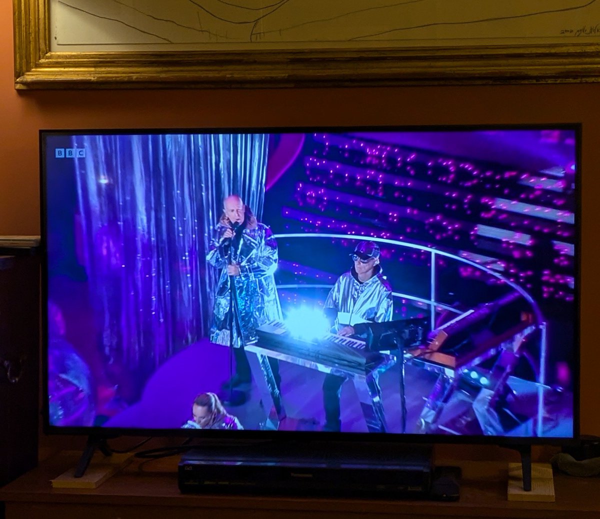 Fabulous seeing #PetShopBoys perform a medley to open last night's Blackpool #Strictly Special on #BBC.  Took me right back to their 2014 #Brits performance feat Lady Gaga and Brandon Flowers.
#InTheMoog