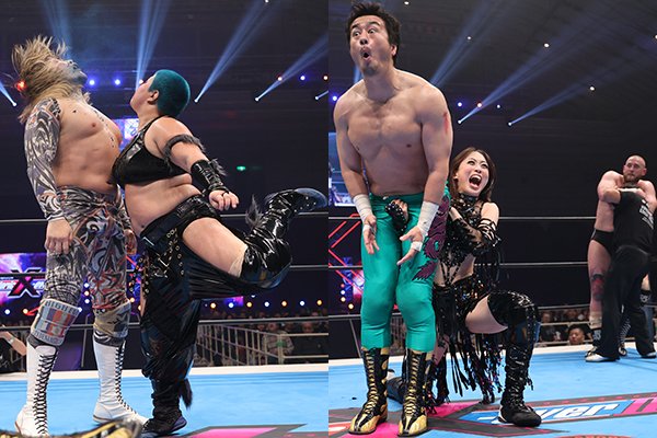 11.17大阪大会・第4試合】 ミックスド8人タッグマッチ 刀羅＆上谷が