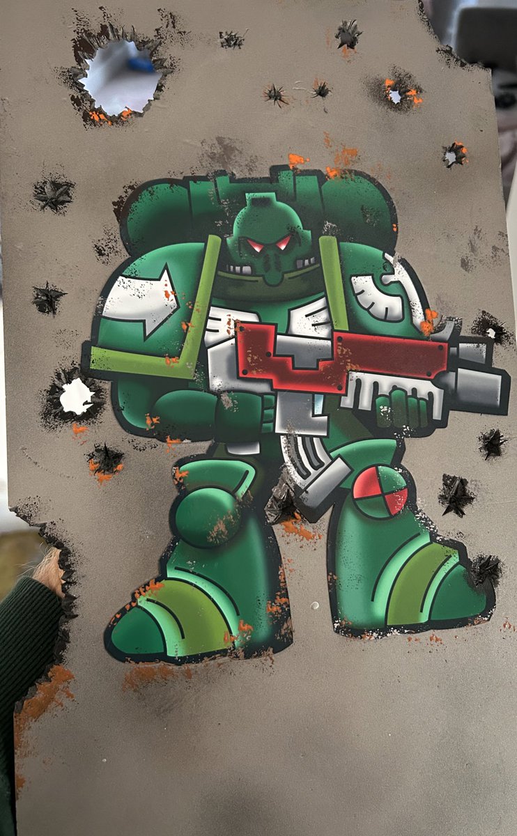 Painted a space marine this week #warhammergrandnarrative