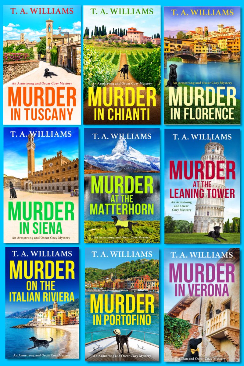 Dan and Oscar are moving.
It's all right, they are staying in Italy, but I'm emigrating from Twitter to Bluesky. You can find me at:
tawilliamsbooks.bsky.social