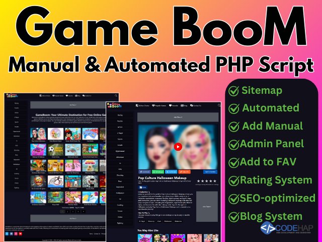CodeHap's tweet image. Game Portal PHP Script With Admin Panel Monetize And Manage Effortlessly
codehap.com/store/ultimate…
Featuring A User-friendly Admin Panel, This Script Allows You To Host Thousands Of Free Online Games Across Multiple Genres.