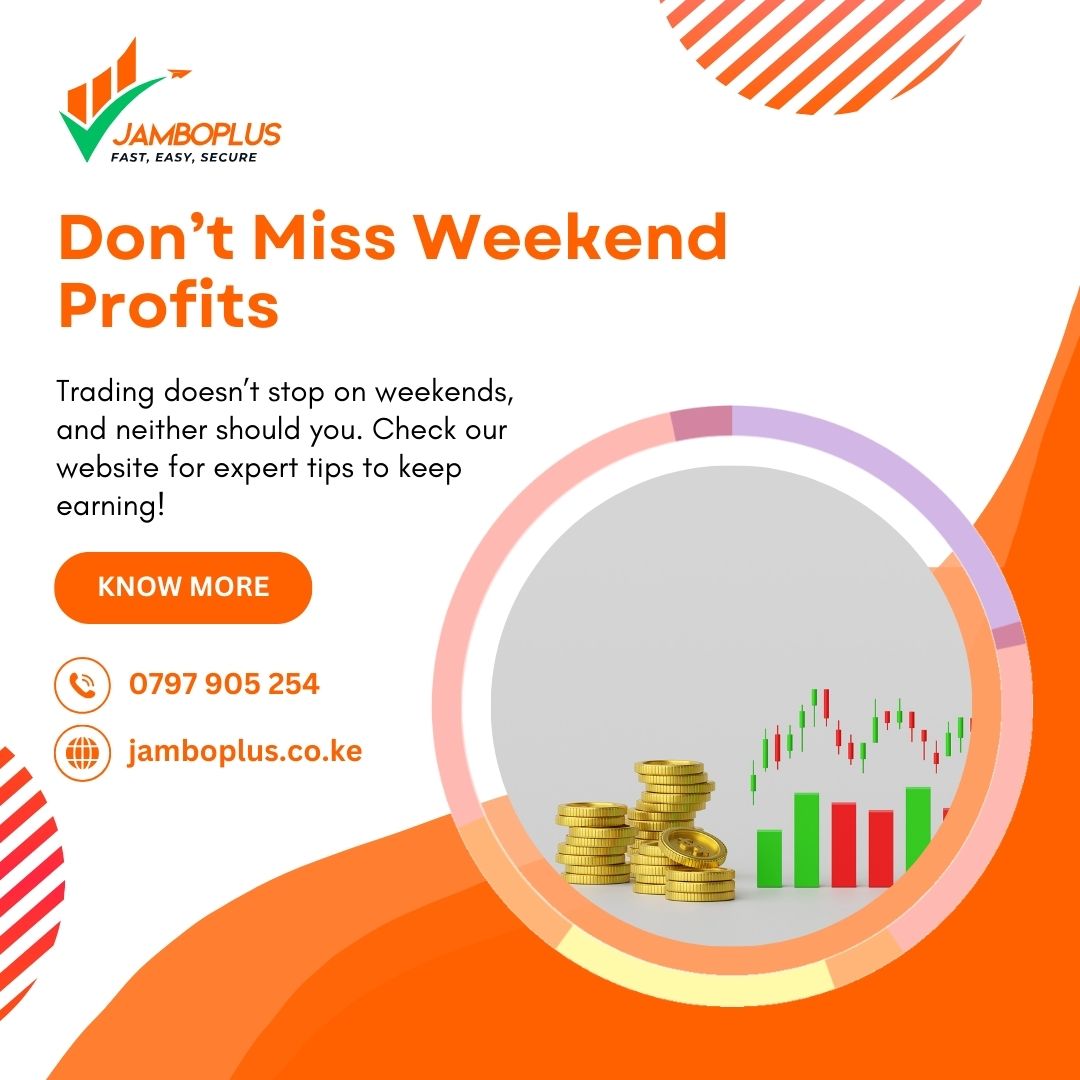 jambo_plus's tweet image. 💡 Don’t Miss Weekend Profits

Trading doesn’t stop on weekends, and neither should you. Check our website for expert tips to keep earning!
 
🌐 jamboplus.co.ke

#ForexTips #WeekendProfits #JamboPlus