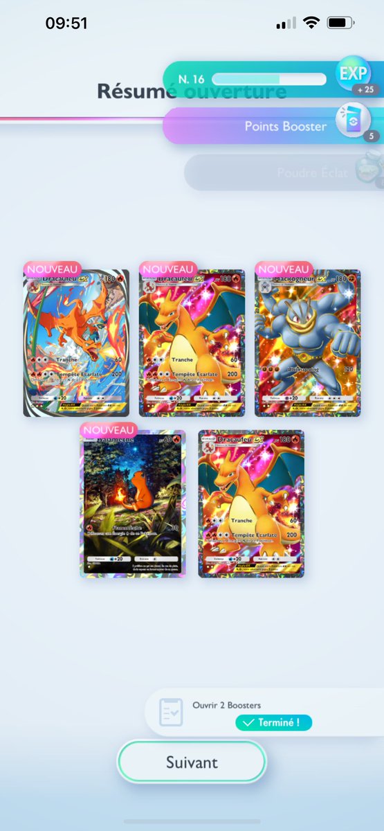 Jees_6's tweet photo. Un bon godpack dans le deuxième booster de la journée 😭
#PokemonTCGP https://t.co/vG0ktHYBiT