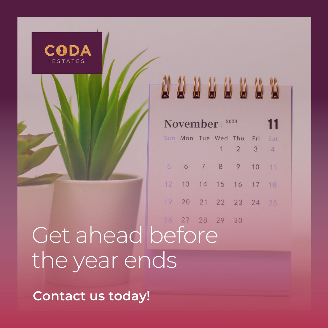 Codaestates's tweet photo. The end of the year is fast approaching, and if you've been considering getting on the market, now could be the best time.

Get ahead of 2025 and book your valuation today: https://t.co/YwDyktDrwM https://t.co/LrqQ6tKZRZ