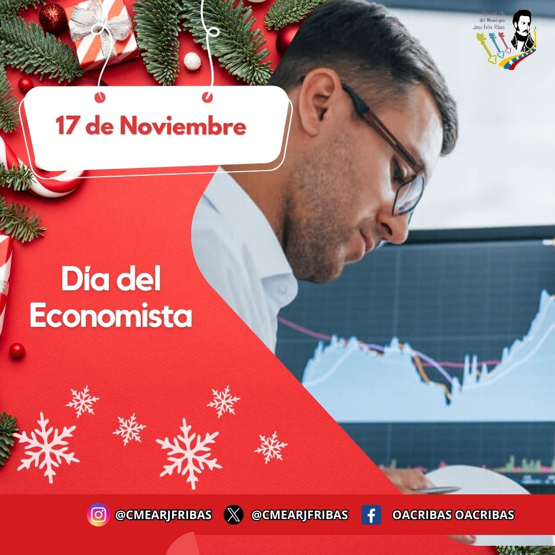 Todos los #17Nov se celebra en Venezuela el Día del Economista para recordar la fecha de fundación de la primera escuela de esa disciplina en el país en 1938, en la Universidad Central de Venezuela, así como para exaltar la labor que estos profesionales realizan en el país