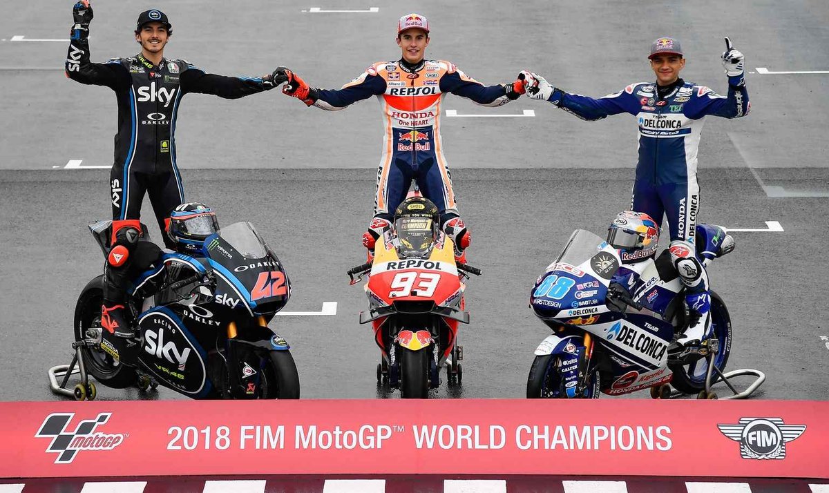 Here are your Top-3 in the 2024 MotoGP championship... Now, all three are premier class World Champions!💪🏆

#MotoGP #SolidarityGP