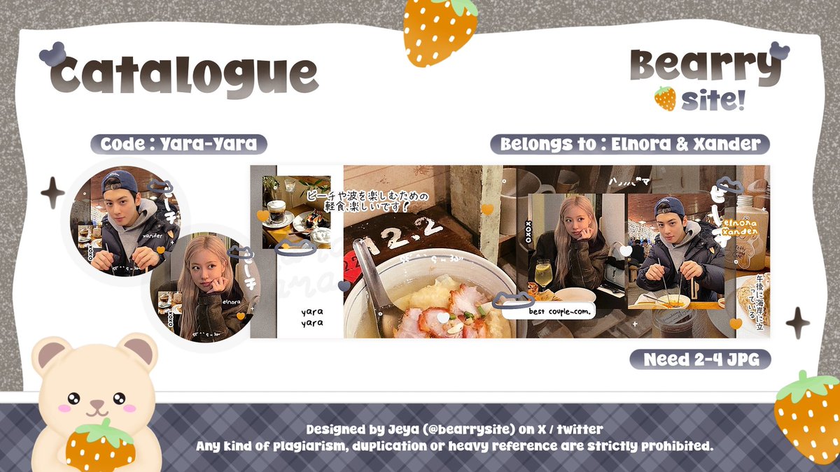 bearrysite's tweet image. help repost please? ^^

haloo semua, kenalan yuk sama 2 anak baruku! namanya cherish &amp;amp; yara-yara 💕 oiya kalau aku buka optip buat yara-yara ada yang mau jajan ga yaa? ini ada versi couplenya juga yaw :3

#zonauang #zonaba