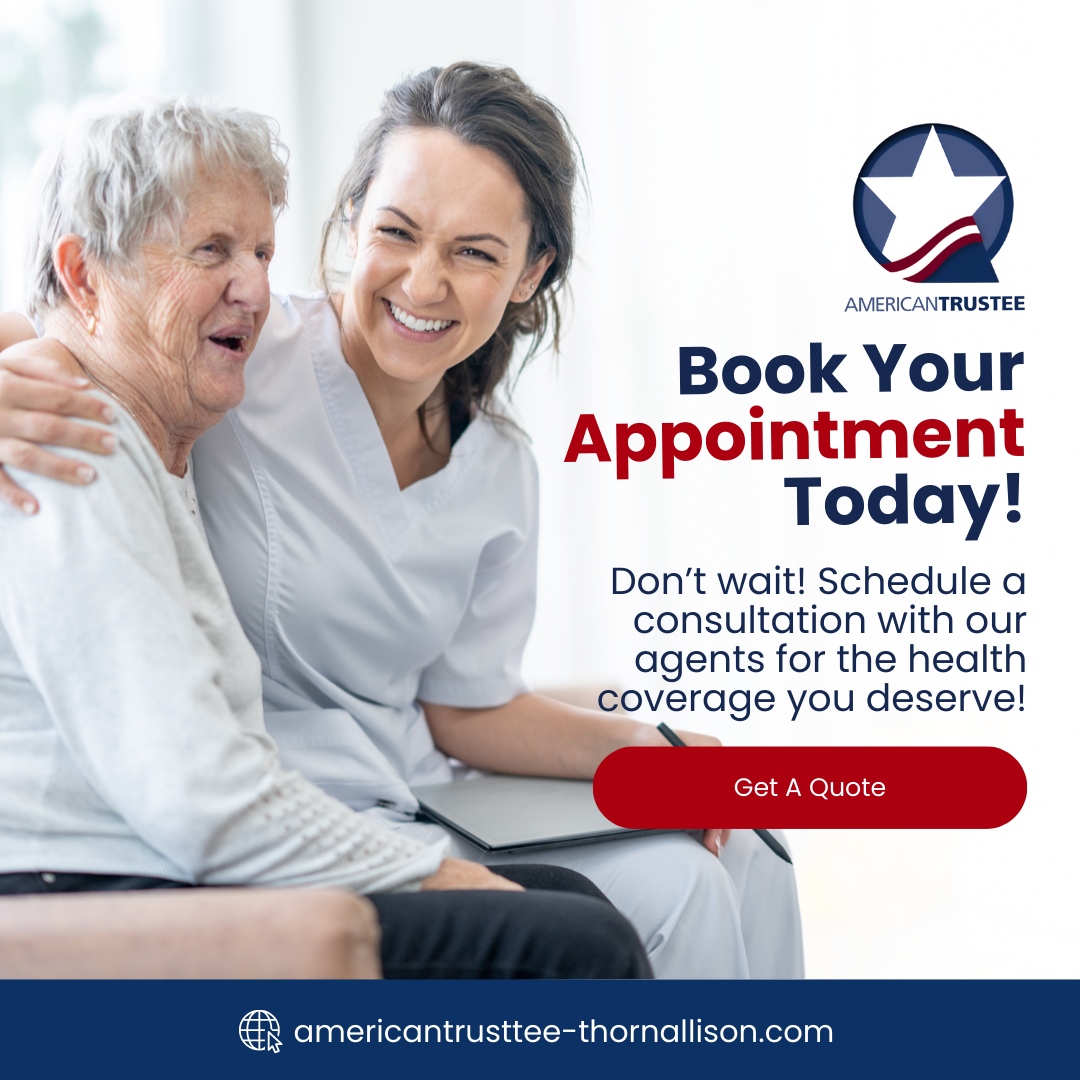 Thorn_ATc's tweet image. Book your appointment today! 📅 Don’t wait—schedule a consultation with our agents and get the health coverage you deserve! Let’s make sure you're fully protected. 💙 

#HealthCoverage #BookNow #InsuranceConsultation

🌐 americantrustee-thornallison.com

#HealthInsurance #LifeInsurance...