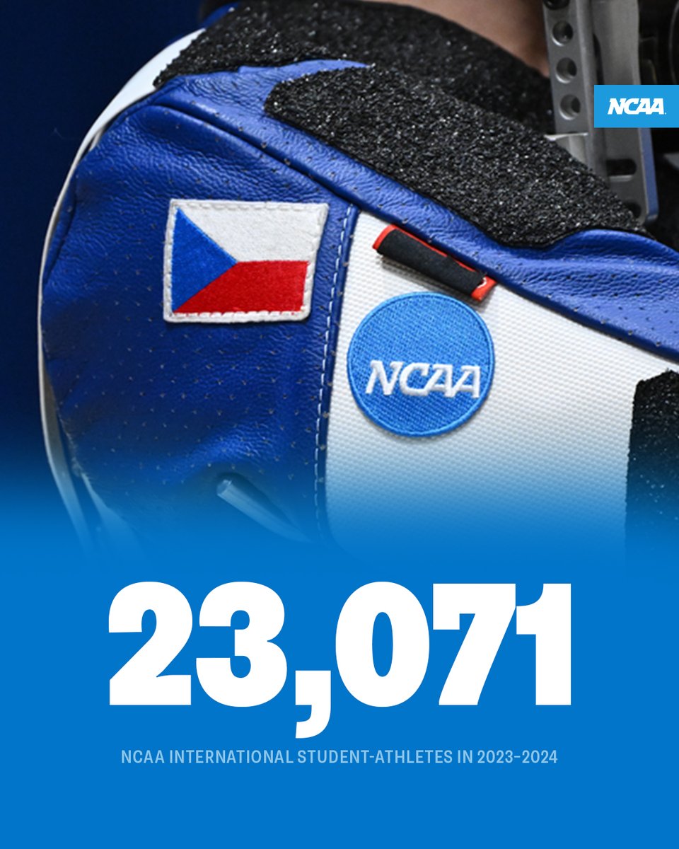 Happy #InternationalStudentsDay! 🌎

We are celebrating the 23,071 international student-athletes who compete and share their experiences in NCAA sports! 🔥
