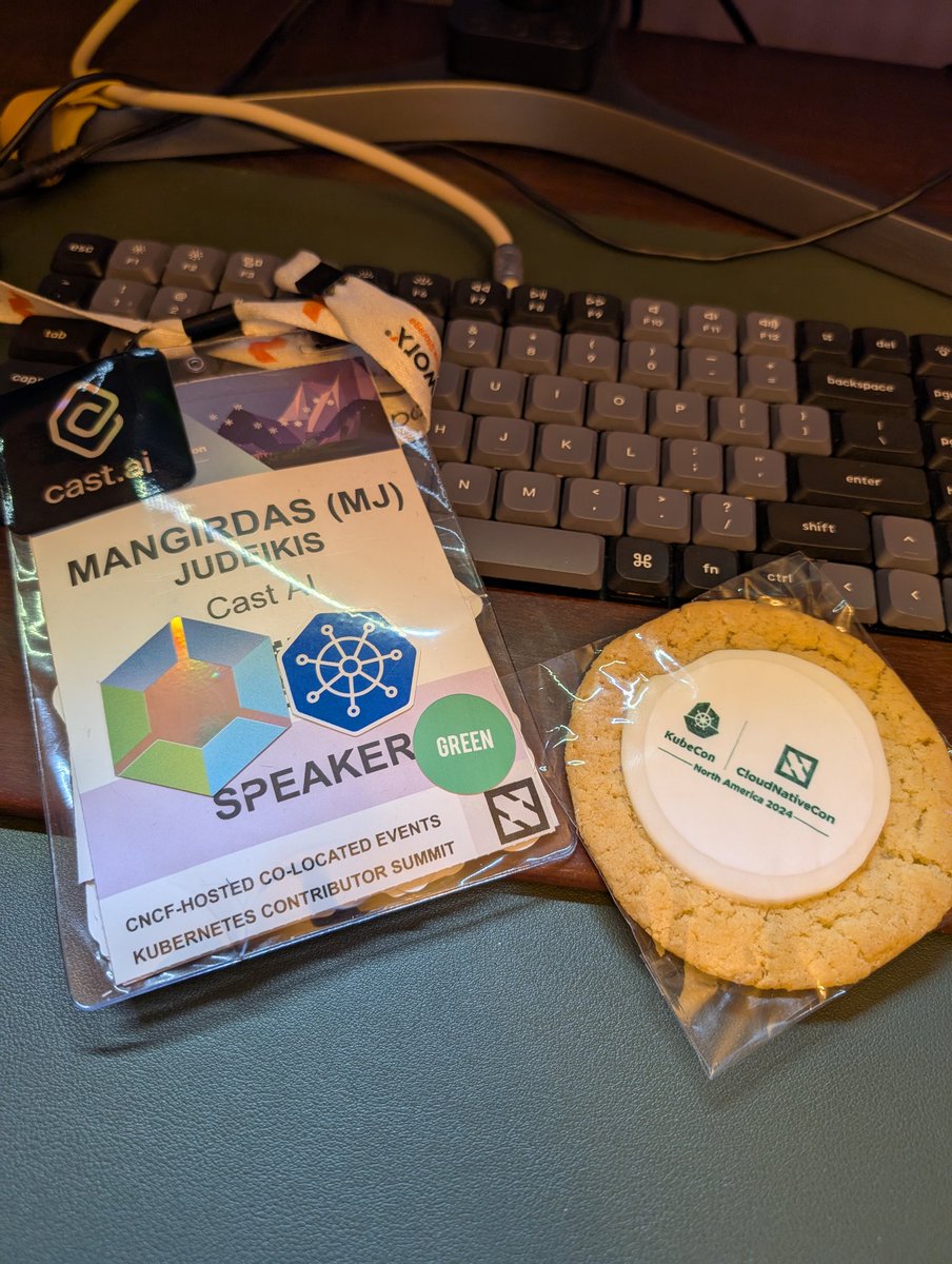 8500km later - #KubeConNA cookie got back home! Still in shape!