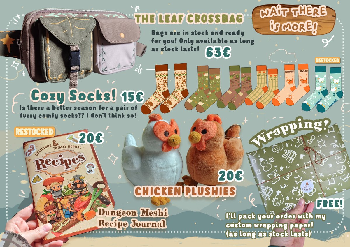 tsuyonpu's tweet image. Tsuyonpu Market is now OPEN for the Winter! ☃️❄️
Get Cozy for the season! You can find even more things on tsuyonpu dot com! ☃️