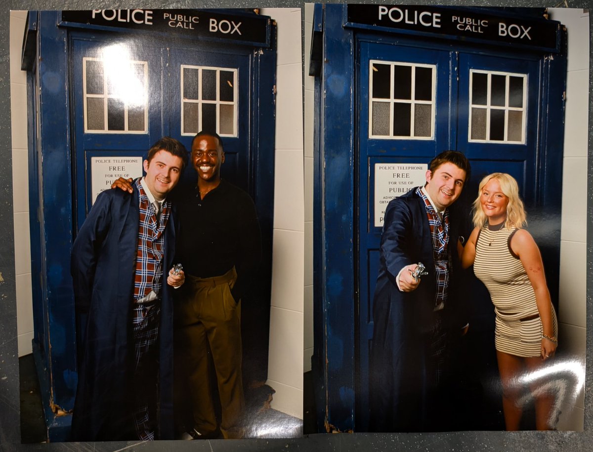 wholock_98's tweet photo. ¡No puedo creerlo! 🤩 

Ayer conocí a Ncuti Gatwa y Millie Gibson en la Comic Con de Londres. ¡Fue increíble! 😱🤯

#DoctorWho #Tardis #LCCWinter https://t.co/yxFqkhblKM