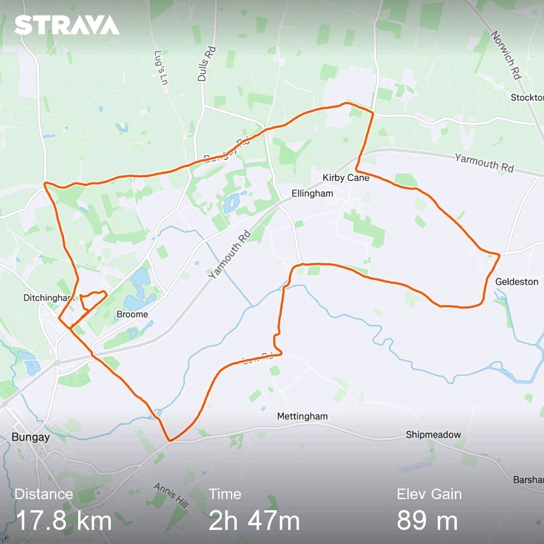 Bungay CFR (@bungay_cfr) on Twitter photo Training walk this morning for my Isle of Wight <a href="/UltraChallenges/">Ultra Challenge</a> in May raising funds for the geoup and <a href="/EastEnglandAmb/">EEAST Ambulance Service</a>
66 miles in 2 days.
Walk today was 11 miles
<a href="/KateLott_/">Kate Lott</a> <a href="/EEAST_CFRS/">EEAST CFRS</a>
Check out my activity on Strava: strava.app.link/rQv2wBoeBOb Training walk this morning for my Isle of Wight <a href="/UltraChallenges/">Ultra Challenge</a> in May raising funds for the geoup and <a href="/EastEnglandAmb/">EEAST Ambulance Service</a>
66 miles in 2 days.
Walk today was 11 miles
<a href="/KateLott_/">Kate Lott</a> <a href="/EEAST_CFRS/">EEAST CFRS</a>
Check out my activity on Strava: strava.app.link/rQv2wBoeBOb