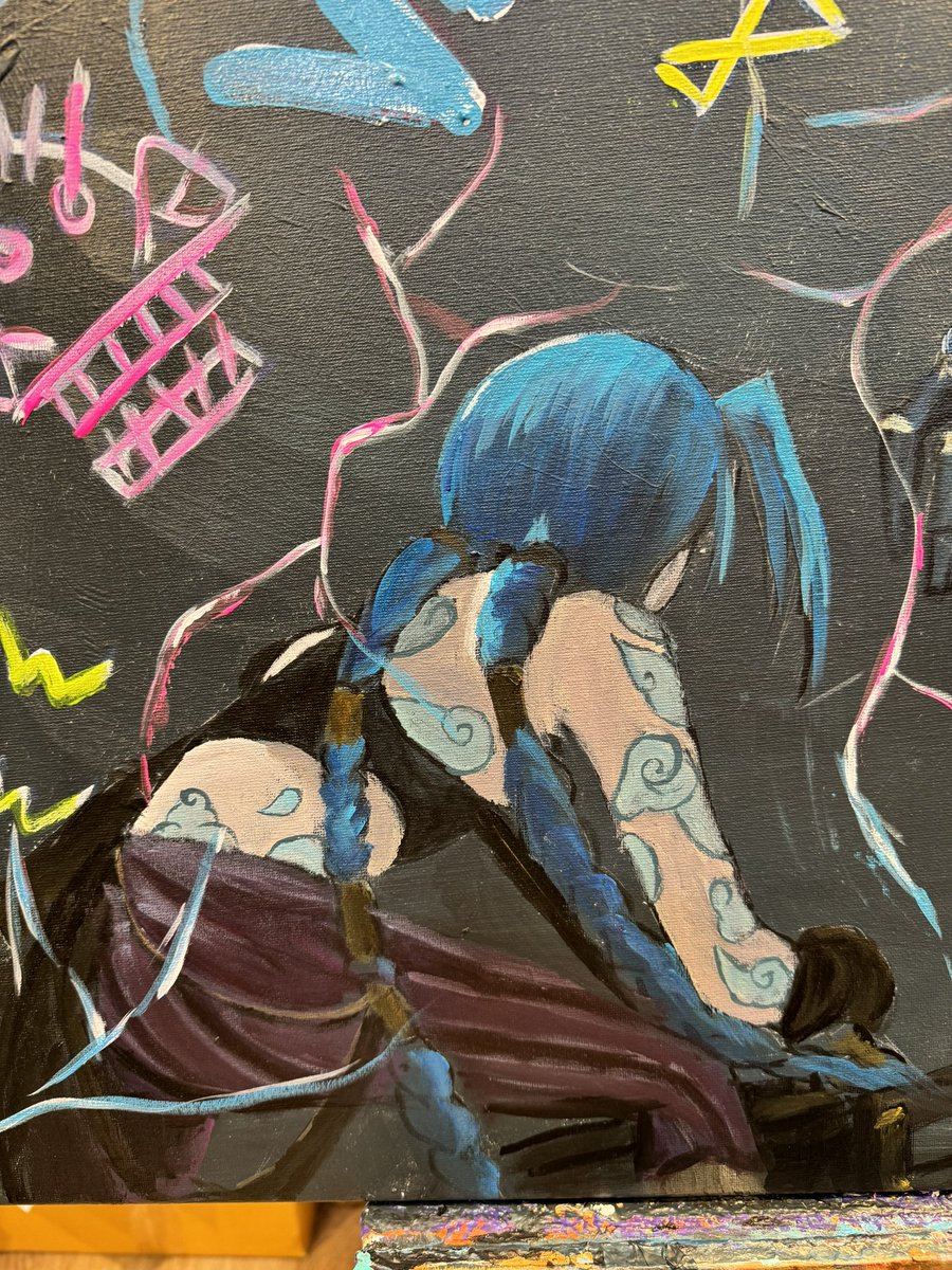 Incredible scene 🤩 I can’t wait to paint more of arcane #Arcane