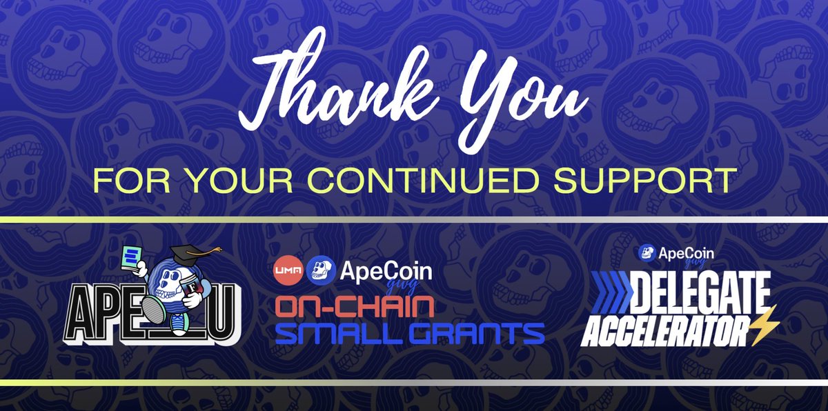 ApeCoinUpdates's tweet image. The @ApeCoinGWG is happy to announce that we are currently working with the APE Foundation to finalize an action plan for our initiatives over the coming months.

We also aim to begin bringing regular Twitter content back + a full report on what to expect moving forward 🧵