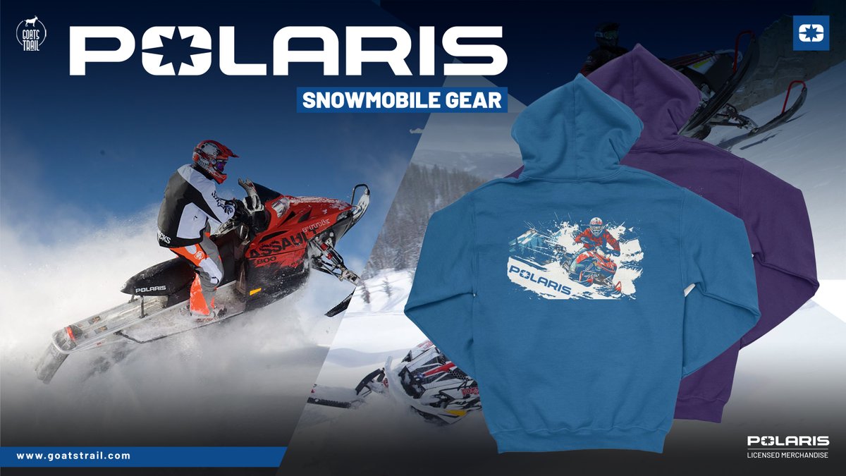 GoatsTrailCo's tweet image. ❄️ Our Polaris® Snowmobile Hoodie is your new favorite winter essential — cozy, trail-ready, and perfect for adventure-filled days. Ready to ride? Let’s go.

🛒 goatstrail.com/collections/ne…

#SnowmobileLife #PolarisGear #ThinkOutside #WinterAdventures