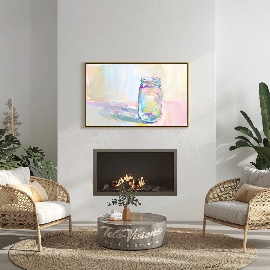 TeleVisionsDS's tweet photo. Add a touch of elegance to your living space with Samsung Frame TV Digital Download Pastel Mason Jar Rustic Chic Art. Transform your Samsung Frame TV. Link in bio. https://t.co/2lUyE5Jksj